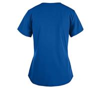 Dyhxuan Bluse Damen Krankenschwestern T-Shirt Casual Liebe Druck Shirt Sommer Tshirt Frauen Kurzarm Tops mit V-Ausschnitt Tunika Oberteile mit Taschen Blouse Blusenshirt Sommerbluse Pullover