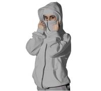 Dyhxuan Hoodie Damen Zip Kapuzenpullover mit Sturmhaube Warm Sweatshirt mit Kapuze Winddicht Biker Pullover Einfarbig Hoody Langarmshirt mit Tasche
