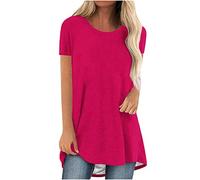 Dyhxuan Longshirt Damen Langarm Printed Große Größen Tunika Oberteile Bedruckte Longbluse Longpullover T Shirt Frauen Casual Lose Elegant Lange Pullover Bluse Sweatshirt Langarmshirt Sommerbluse