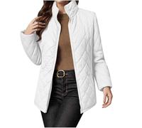 Dyhxuan Steppjacke Damen Leicht Stehkragen Daunenjacke Einfarbig Puffer Jacke Elegant Übergangsjacke Reißverschluss Winterjacke Warm Softshelljacke Baumwolle Pufferjacke