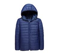 Dyhxuan Steppjacke Herren mit Kapuze Leicht Übergangsjacke Herbst Winter Daunenjacke Einfarbig Puffer Jacke Langarm Outdoorjacke Bequeme Softshelljacke Langarm Winterjacke