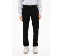 DYLAANO STRAIGHT JEANS | Bio-Baumwoll Mix Comfort Stretch - schwarz (33-32)