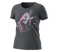Dynafit Blacklight Cotton W - T-Shirt - Damen XL Dark Grey/Pink