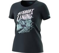 DYNAFIT Damen Shirt ARTIST SERIES CO T-SHIRT W (71523) M blueberry/STRAIGHT LINING