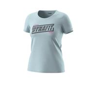 Dynafit - Women's Graphic Cotton S/S Tee - T-Shirt, Gr. M 38, türkis/grau (CloudBlue/Tabloid)