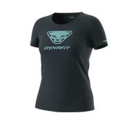Dynafit Graphic Cotton Damen T-Shirt, kurzarm, Blaubeere/3D Gr. 46/40/L
