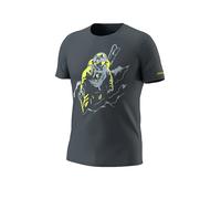 Dynafit Blacklight Cotton M - T-Shirt - Herren XL Dark Grey/Yellow