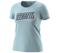 Dynafit - Women's Graphic Cotton S/S Tee - T-Shirt, Gr. L 40, türkis/grau (CloudBlue/Tabloid)