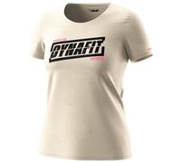 Dynafit Graphic Co Short Sleeve T-shirt Beige M Damen Overcast / Tabloid