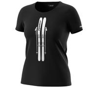 Dynafit - Women's Graphic Cotton S/S Tee - T-Shirt, Gr. S 38, schwarz (BlackOut/Skis)