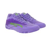 Dynamische PUMA Stewie 3 Lace Em Up Herren Basketball-Schuhe mit NITRO FOAM Damen Hallen-Schuhe 311346 01 Lila/Grün 42