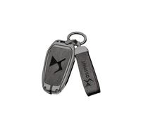 DYQCD 1 Stück Auto Kreativer Schlüsselanhänger für DS DS3 DS4 DS5 DS6 DS7 DS9 Metalllegierung Autoschlüsselanhänger Emblem Abzeichen Karabiner Zubehör,MatteGrey