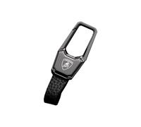 DYQCD 1 Stück Auto Kreativer Schlüsselanhänger für Lamborghini Urus Revuelto Huracan Metalllegierung Autoschlüsselanhänger Emblem Abzeichen Karabiner Zubehör,BlackStyle