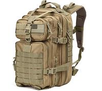 dzotmyn Tru Salute SONGZHIHAO Militärischer taktischer Rucksack, 45 l, groß, Armee, 3 Tage Assault Pack, Molle Bugout Bag Rucksack, Hellbraun, Large, Militär-Rucksäcke