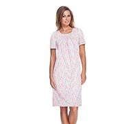 e.Femme® Damen Nachthemd Celina 804 aus Baumwolle, Rose 48