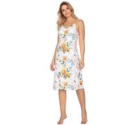 e.Femme® Damen Negligee Nachthemd Kaja 1112 Viskose, Blumen, 40