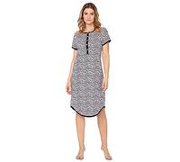 e.Femme Umstands- Nachthemd Anita 801 mit Stillfunktion- Leodruck- 46