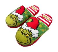 E plus M Der Grinch Kinder Hausschuhe - Weihnachts-Slipper für Jungen & Mädchen - Größen 28-34 - Weich & Warm - Offizielles Lizenzprodukt, Farbe: Bunt, Größe der Schuhe: 30