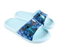 E plus M Disney Lilo & Stitch Kinder Sandalen - Jungen Badeschuhe - Latschen Gr. 26 bis 33 - Blau - rutschfest & leicht, Farbe: Blau, Größe der Schuhe: 30/31