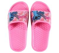 E plus M Disney Lilo & Stitch Kinder Sandalen - Mädchen Latschen - Badeschuhe Gr. 26 bis 33 - Pink - bequem & rutschfest, Farbe: Pink, Größe der Schuhe: 28/29