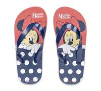 E plus M Disney Minnie Maus Kinder Flip Flops Gr. 24-31 - Zehentrenner/Latschen mit Minnie Motiv - leichte Badeschuhe für Strand, Pool, Urlaub & Zuhause, Farbe: Rot, Größe der Schuhe: 30