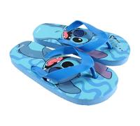 E plus M Disney Stitch Kinder Flip Flops Zehentrenner - Lilo & Stitch Latschen/Badesandalen in Blau, Sommer Strand & Pool, Gr. 25-32, Farbe: Blau, Größe der Schuhe: 25