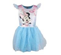 E plus M Minnie Maus Tüllkleid für Mädchen - Glitzer Sommerkleid mit Flügelärmeln - Größe 104-134, Bekleidungsgröße: 134