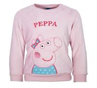 E plus M Peppa Pig Mädchen Coral-Fleece Pullover - Flauschiger Sweater für Kinder - Warm & weich - Größen 98-116 - Perfekter Winter-Pulli für Fans