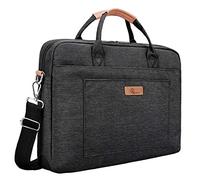 E-Tree Laptop-Hülle, Handtasche, stoßfest, Laptop-Umhängetasche, Kuriertasche, Computer-Tragetasche, Aktentasche für Damen und Herren, Schwarz, 30,5 cm, 12inch
