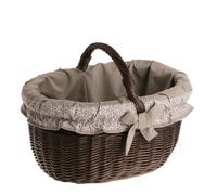 e-wicker24 Alles aus Weide Einkaufskorb Weide Geflochtener Korb mit Henkel Aufbewahrungskorb Leicht Picknickkorb Geschenkkorb Leer Vintage Reisenthel Korb Aufbewahrung Einkaufskorb Geflochten