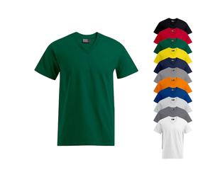 E3025 Promodoro Herren Premium V Ausschnitt T-Shirt Kurzarm Steel Grey (Solid) XXL