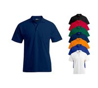 E4100 Promodoro Herren Schweres Polo Brusttasche Kurzarm Fire Red M