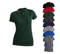 E4405 Promodoro Damen Polo 60/40 Kurzarm Graphite (Solid) XXL