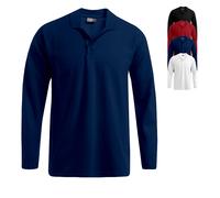 E4600 Promodoro Herren Schweres Polo Langarm Navy M
