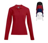 E4605 Promodoro Damen Schweres Polo Langarm Black XS