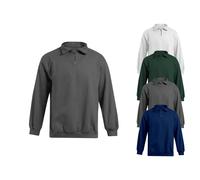 E5050N Promodoro Herren Troyer Sweatshirt mit halben Reißverschluss White XL