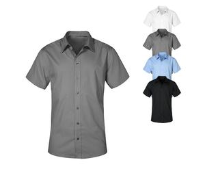 E6300 Promodoro Herren Poplin Hemd Kurzarm Navy M
