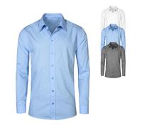 E6310 Promodoro Herren Poplin Hemd Langarm Black S