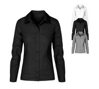 E6315 Promodoro Damen Poplin Bluse Langarm White XS