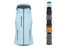 E7845 Promodoro Damen Softshellweste mit Kapuze Ice Blue XXL