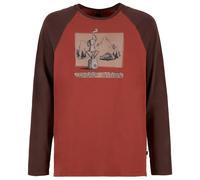 E9 - Long Coffee - Longsleeve, Gr. S, rot/braun (Paprika)