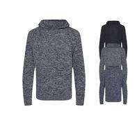 EA080 Ecologie Iguazu Kapuzenpullover aus Strick für Herren Charcoal L