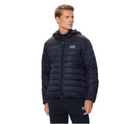 Ea7 Men's Winter Jacket - Blue, Classic Design, Durable Poly - Größe: XXL