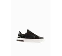 EA7 Court Premium Herren-Sneaker, Schwarz , 45 1/3 EU