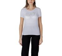 Ea7 Damen Basic Tee - Weiß, Frühling/Sommer Must-Have - Größe: L