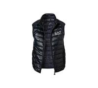 EA7 Daunenweste Herren Stehkragen Mikrofaser blau, XL