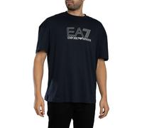 EA7 Echo Grafik-T-Shirt, Blau XL