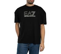 EA7 Echo Grafik-T-Shirt, Schwarz L