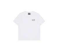 EA7 Emporio Armani 7B000020 T-Shirt mit kurzen Ärmeln für Kinder und Jugendliche Core Identity Boy, 7B000020, Weiß, 14 Jahre