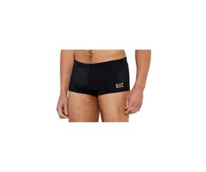 EA7 Emporio Armani 7M000551 Badehose für Schwimmbad und Meer für Herren mit Logo, Schwarz/Gold, 56
